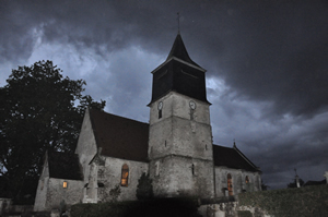 eglise orage